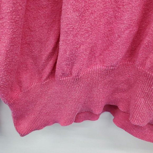 Peter Millar Mens Pink Cashmere Blend V-Neck Pullover Sweater Size L Golf Golfer - Picture 3 of 11
